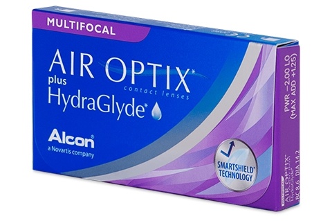 Air Optix plus HydraGlyde Multifocal (3 db), havi kontaktlencse