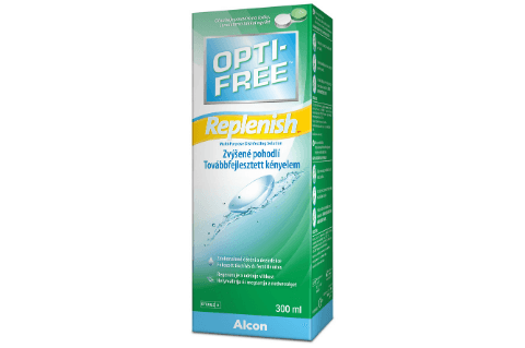 OPTI-FREE Replenish (300 ml), kontaktlencse folyadék tokkal 