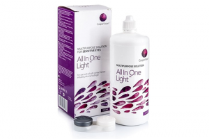 All in One Light (360 ml), kontaktlencse folyadék tokkal